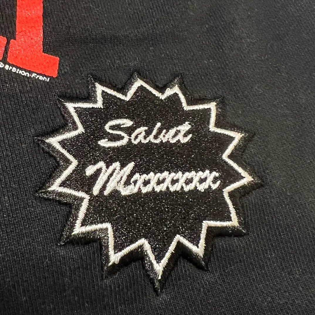 SAINT Mxxxxxx 'SAINT' SWEAT SHORTS/GRY/BLK embroidered SAINT LOGO basic shorts, distressed gray/washed black S-XL, four needles and six threads throughout, produced by a major domestic factory, imported Tajima machine embroidery, washed and distressed, original version